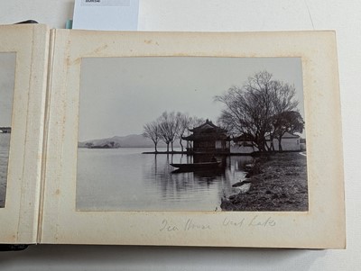 Lot 11 - China. A photograph album of 50 views of West Lake, Hangchow (Hangzhau)