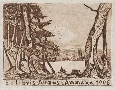 Lot 381 - European Bookplates. Collection of approximately 250 ex-libris, 19th-20th century