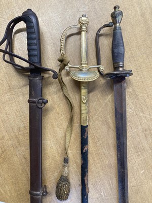 Lot 226 - Swords. Victorian 1821 pattern cavalry sword and other swords