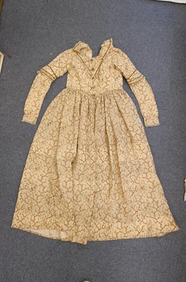Lot 424 - Clothing. A muslin dress, 1830s, & 5 others