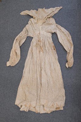 Lot 424 - Clothing. A muslin dress, 1830s, & 5 others