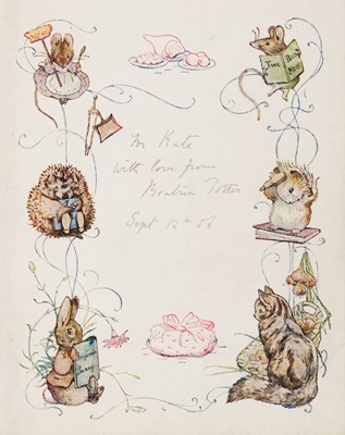 Lot 39 - Potter (Beatrix). The Tale of Mr. Jeremy Fisher, 1st deluxe edition, inscribed by Beatrix Potter