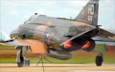 Lot 408 - F-4 Phantom Jet. A table made from an F-4 Phantom wing flap