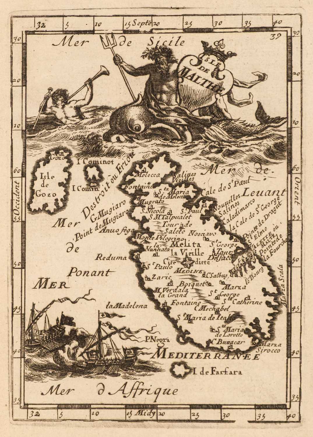 Lot 23 - Mallet (Allain Manesson). Description de L'Univers..., volume 3 (only), 1683