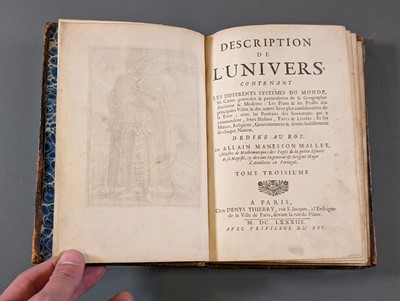 Lot 23 - Mallet (Allain Manesson). Description de L'Univers..., volume 3 (only), 1683