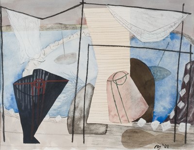 Lot 398 - British School. Abstract Composition, 1988