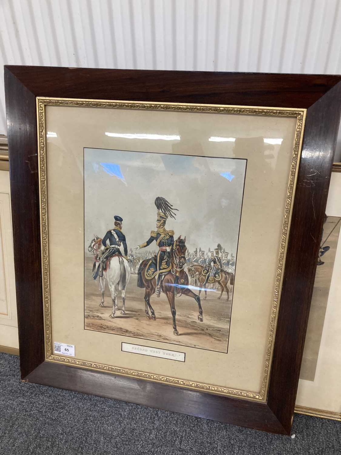 Lot 65 - Military & Naval Prints. After B. Martens, Second West York, colour print and others