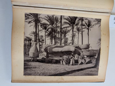 Lot 16 - Egypt. An album containing 21 mounted albumen print photographs