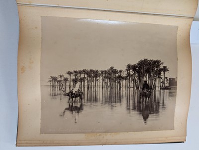 Lot 16 - Egypt. An album containing 21 mounted albumen print photographs