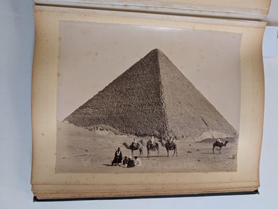 Lot 16 - Egypt. An album containing 21 mounted albumen print photographs