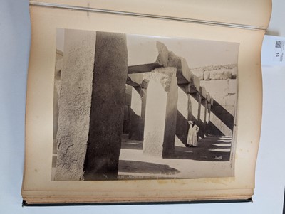 Lot 16 - Egypt. An album containing 21 mounted albumen print photographs