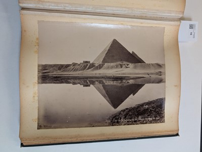 Lot 16 - Egypt. An album containing 21 mounted albumen print photographs
