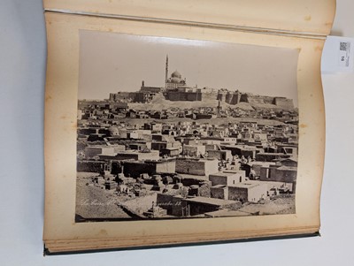 Lot 16 - Egypt. An album containing 21 mounted albumen print photographs