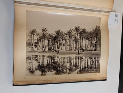 Lot 16 - Egypt. An album containing 21 mounted albumen print photographs