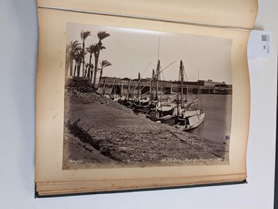 Lot 16 - Egypt. An album containing 21 mounted albumen print photographs