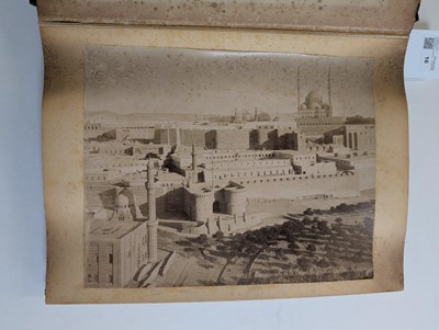 Lot 16 - Egypt. An album containing 21 mounted albumen print photographs