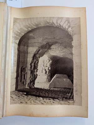 Lot 16 - Egypt. An album containing 21 mounted albumen print photographs
