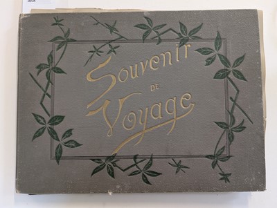 Lot 44 - Singapore. A partly broken album containing 35 albumen print photographs of Singapore