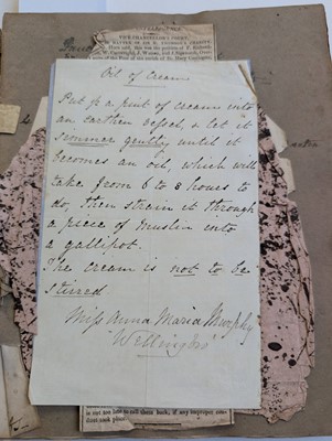 Lot 283 - Medical Receipts. A manuscript pharmaceutical and veterinary receipts book, circa 1820-1830