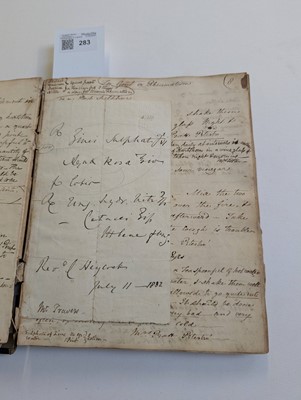 Lot 283 - Medical Receipts. A manuscript pharmaceutical and veterinary receipts book, circa 1820-1830