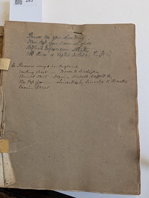 Lot 283 - Medical Receipts. A manuscript pharmaceutical and veterinary receipts book, circa 1820-1830