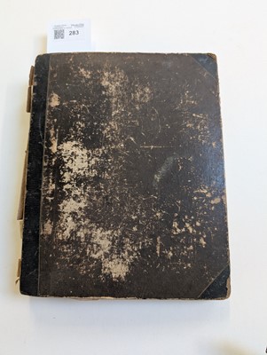 Lot 283 - Medical Receipts. A manuscript pharmaceutical and veterinary receipts book, circa 1820-1830