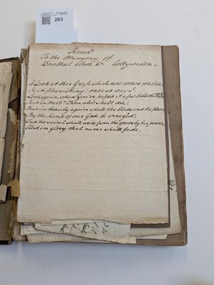 Lot 283 - Medical Receipts. A manuscript pharmaceutical and veterinary receipts book, circa 1820-1830