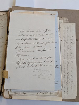 Lot 283 - Medical Receipts. A manuscript pharmaceutical and veterinary receipts book, circa 1820-1830
