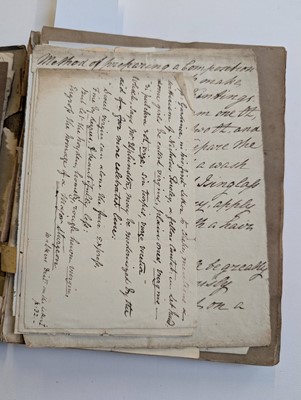 Lot 283 - Medical Receipts. A manuscript pharmaceutical and veterinary receipts book, circa 1820-1830