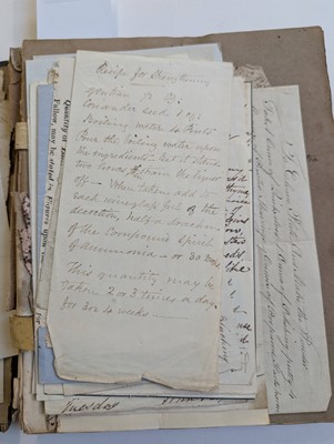 Lot 283 - Medical Receipts. A manuscript pharmaceutical and veterinary receipts book, circa 1820-1830