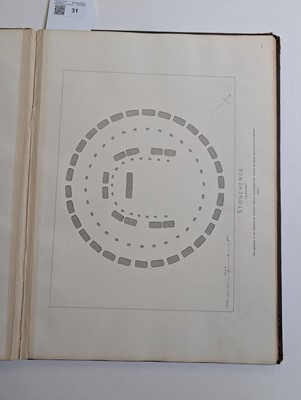 Lot 31 - James (Henry). Plans and Photographs of Stonehenge, and of Turusachan in the Island of Lewis...