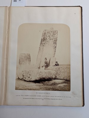 Lot 31 - James (Henry). Plans and Photographs of Stonehenge, and of Turusachan in the Island of Lewis...