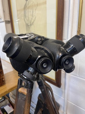 Lot 19 - Turret Binoculars. A rare pair of Carl Zeiss 'Starmorbi' turret binoculars, No 1441