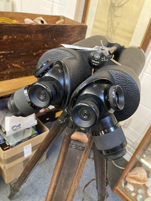 Lot 19 - Turret Binoculars. A rare pair of Carl Zeiss 'Starmorbi' turret binoculars, No 1441