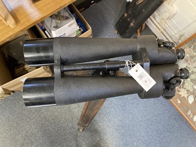 Lot 19 - Turret Binoculars. A rare pair of Carl Zeiss 'Starmorbi' turret binoculars, No 1441