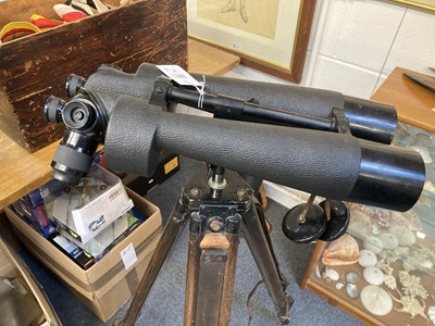 Lot 19 - Turret Binoculars. A rare pair of Carl Zeiss 'Starmorbi' turret binoculars, No 1441