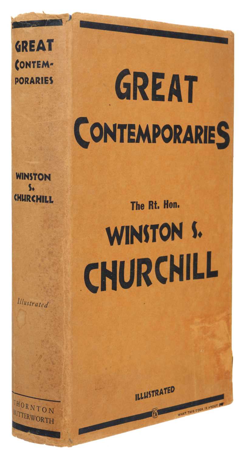 Lot 41 - Churchill (Winston S.). Great Contemporaries, 1st edition, 1937