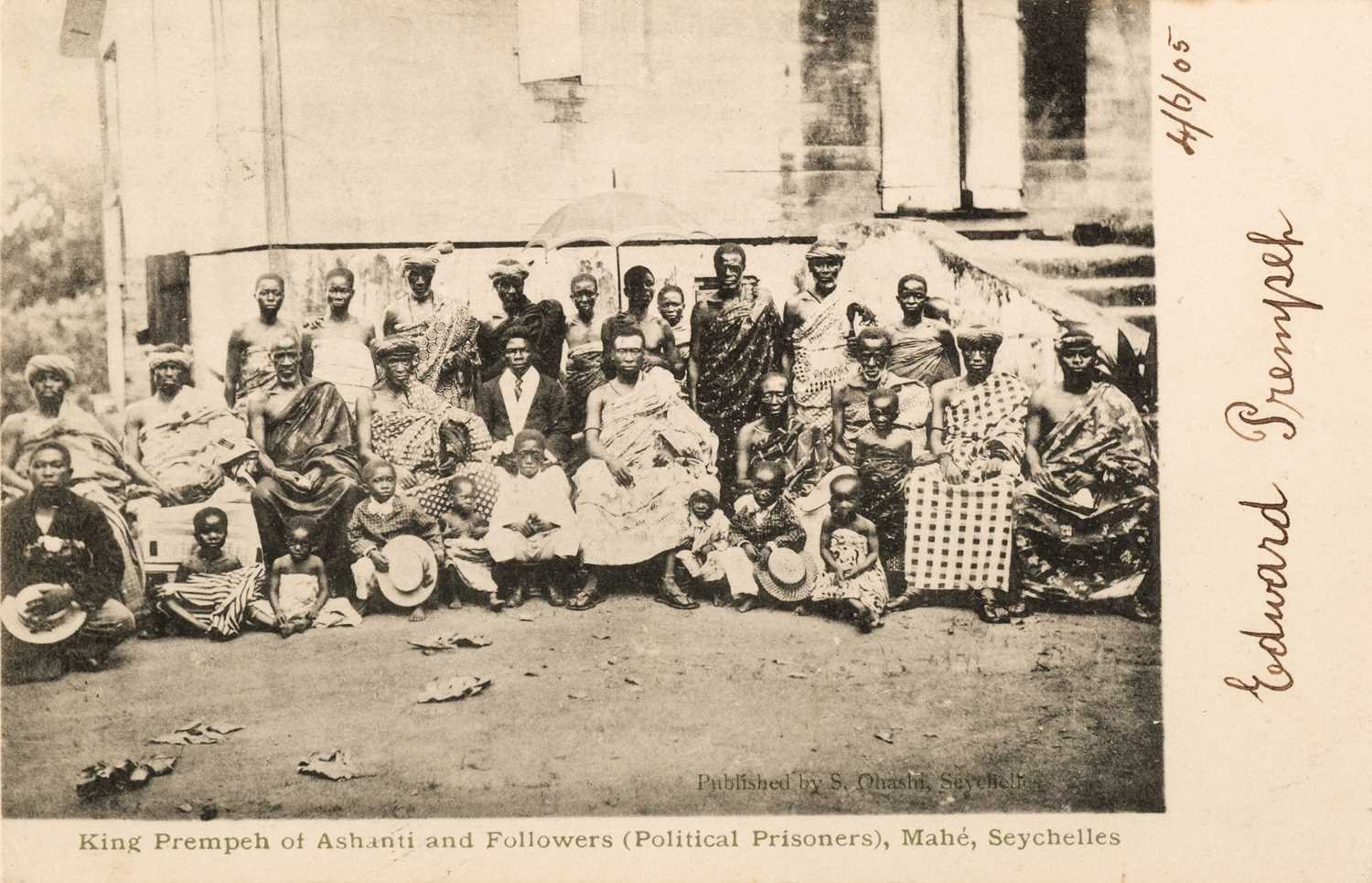 Lot 471 - Seychelles. 'King Prempeh of Ashanti and Followers (Political Prisoners), Mahé, Seychelles'