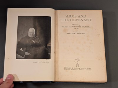 Lot 40 - Churchill (Winston S.). Arms and the Covenant, 1st edition, 1938