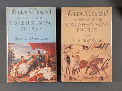 Lot 39 - Churchill (Winston S.). A History of the English-Speaking Peoples, 4 volumes, one signed