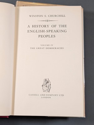 Lot 39 - Churchill (Winston S.). A History of the English-Speaking Peoples, 4 volumes, one signed