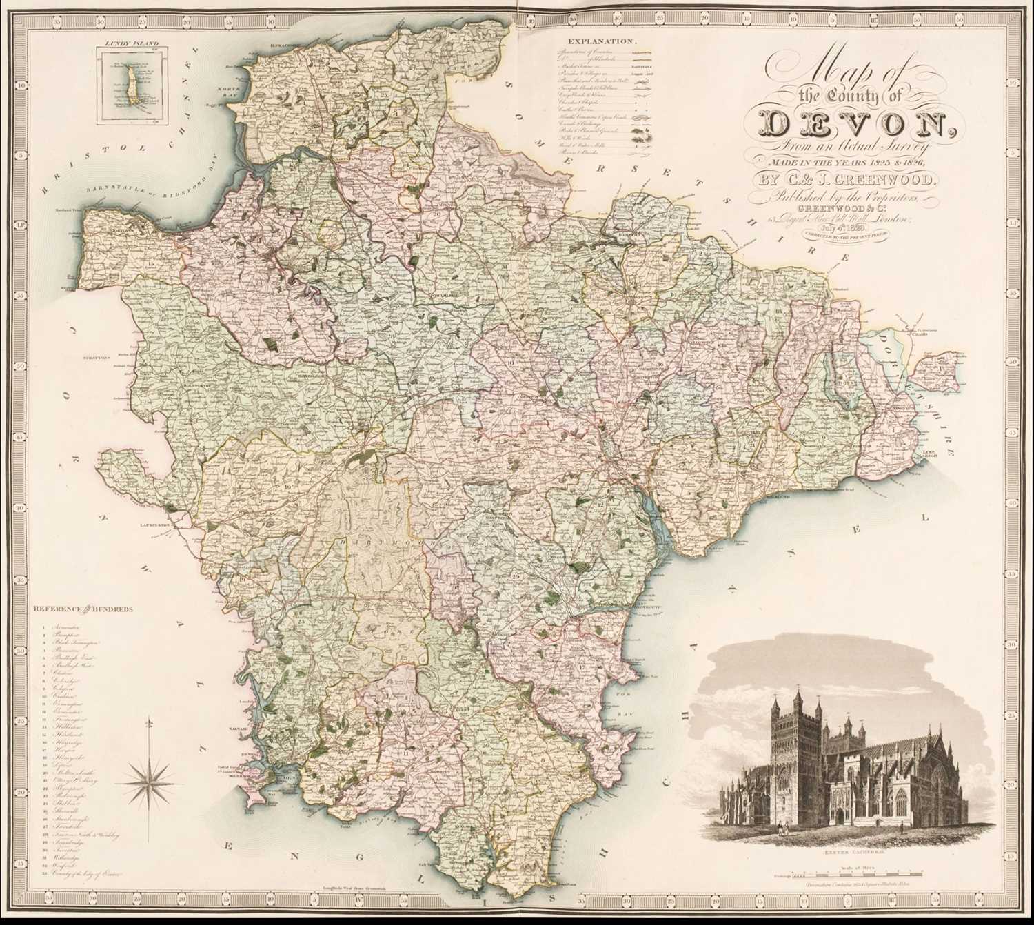 Lot 120 - Greenwood (C. & J.). A collection of 40 British County Maps, circa 1830