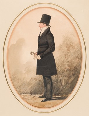 Lot 151 - Dighton (Richard, 1795-1880). Portrait of Henry Ralph Lambton, 1850