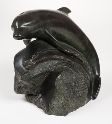Lot 600 - Broderick (Laurence, 1934-2024). Donald the Dolphin 1995, bronze sculpture