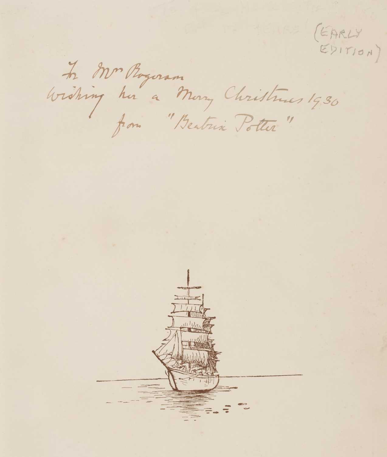 Lot 79 - Potter (Beatrix). The Tale of Little Pig Robinson, 1st edition, 1930, inscribed by Beatrix Potter