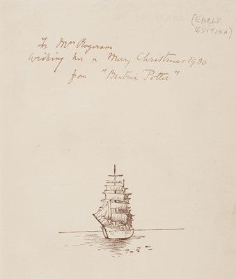 Lot 79 - Potter (Beatrix). The Tale of Little Pig Robinson, 1st edition, 1930, inscribed by Beatrix Potter