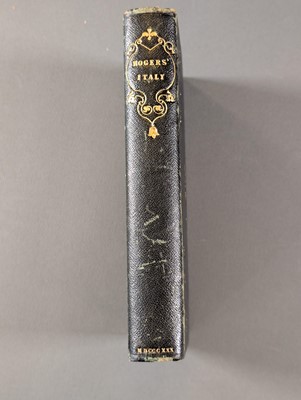 Lot 12 - Fore-edge painting. Italy, A Poem by Samuel Rogers, London: T. Cadell, Strand; and E. Moxon, 64, New Bond Street., 1830