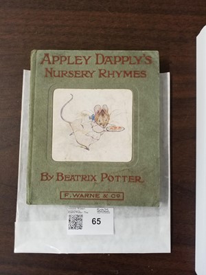 Lot 65 - Potter (Beatrix). Appley Dapply's Nursery Rhymes, 1917, inscribed by Beatrix Potter