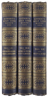 Lot 31 - Roberts (David). The Holy Land, 6 volumes in 3, 1st quarto ed, 1855-56