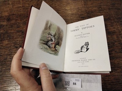 Lot 55 - Potter (Beatrix). The Tale of Timmy Tiptoes, 1st deluxe edition, 1911